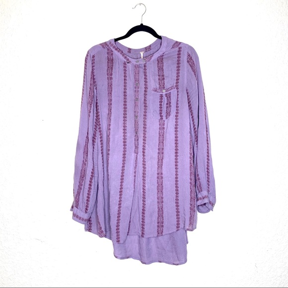Free People Shibori magic pullover flowy tunic top - Picture 2 of 8
